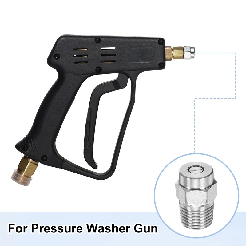 10pcs 50 Degree Surface Clean Tip 1/4 Inch NPT Male 2.5 Orifice Spray Nozzles