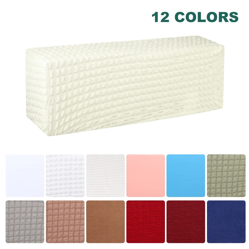 37.8" Air Conditioner Cover, Indoor AC Cover Knitted Dust Covers, White