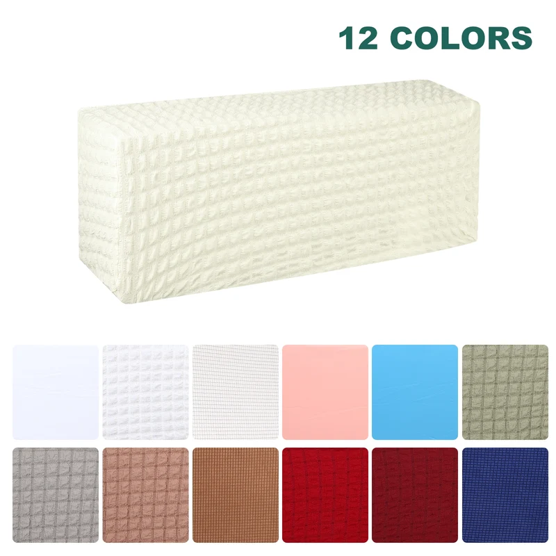 34.6" Air Conditioner Cover, Indoor AC Cover Knitted Dust Covers, White