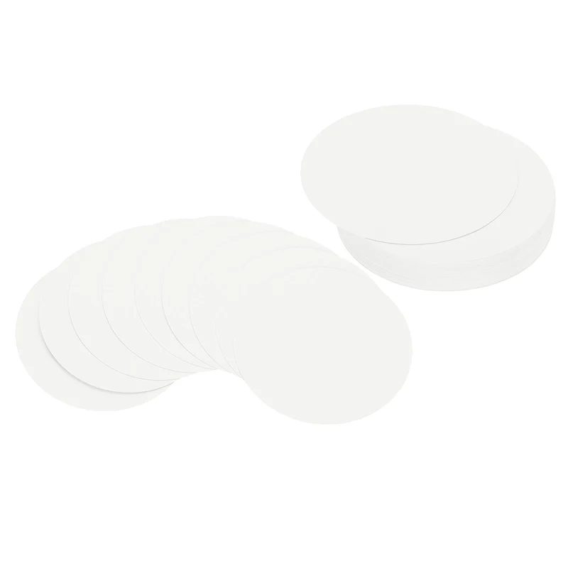 4inch Circle Card Stock, 50Pcs Cutouts Paper Thick Cardstock Coaster White