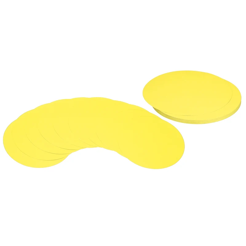 11inch Circle Card Stock, 36Pcs Round Shape Cutouts Paper, Yellow