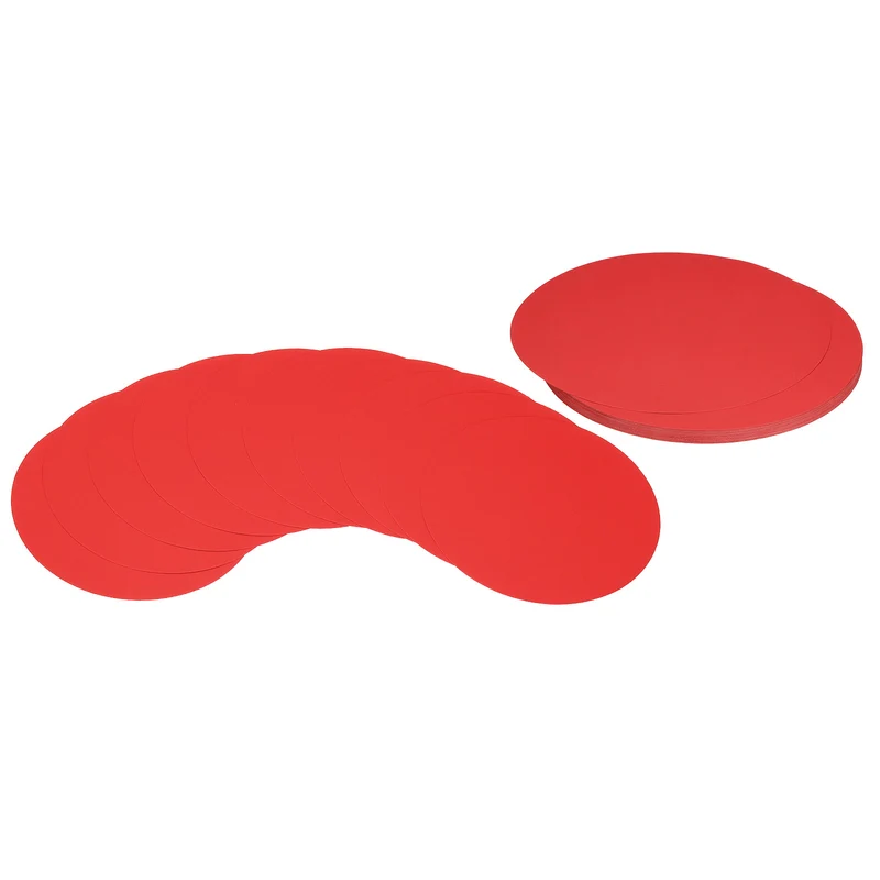 11inch Circle Card Stock, 36Pcs Round Shape Cutouts Paper, Red