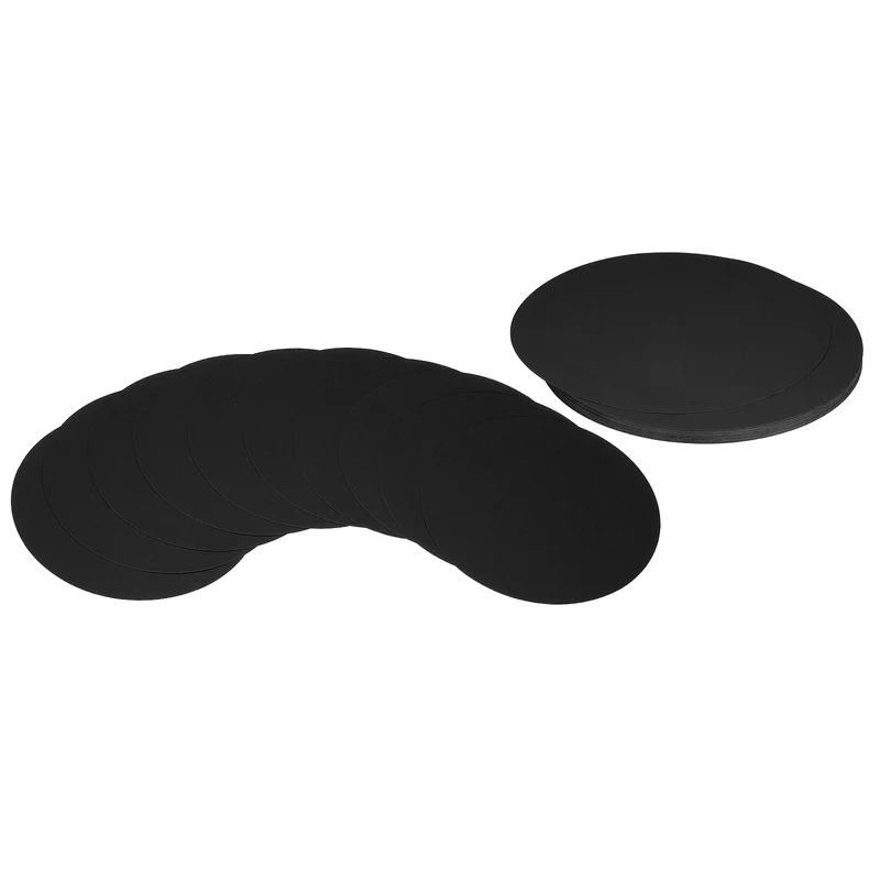 11inch Circle Card Stock, 36Pcs Round Shape Cutouts Paper, Black
