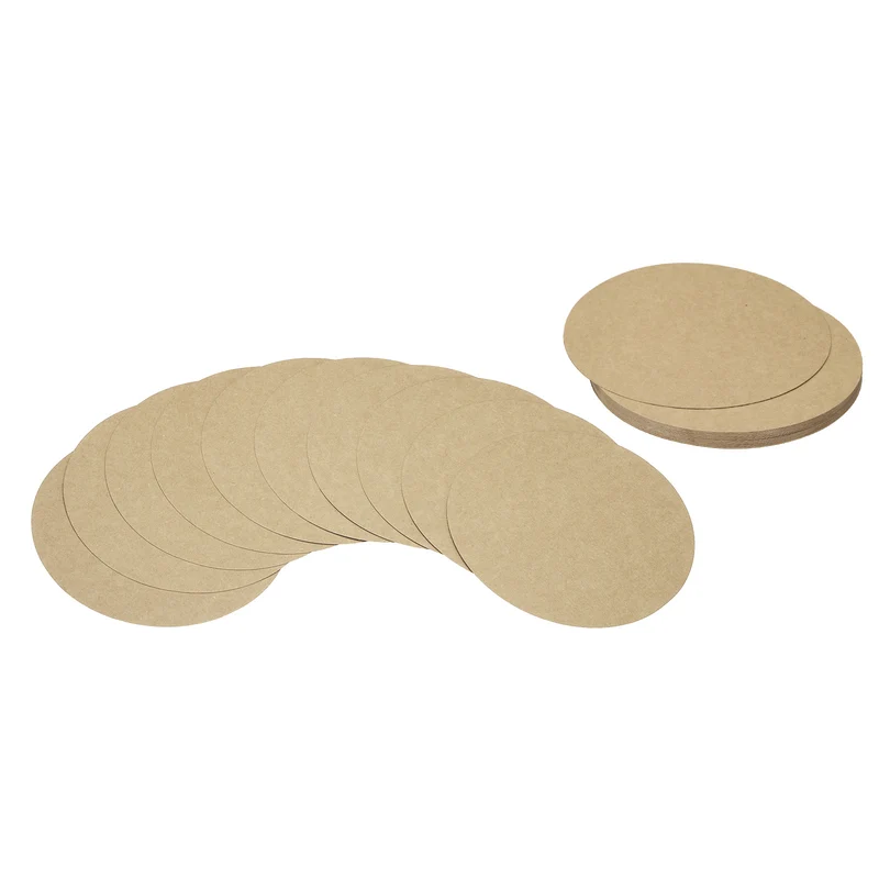 8inch Circle Card Stock, 36Pcs Round Shape Cutouts Paper, Kraft Color