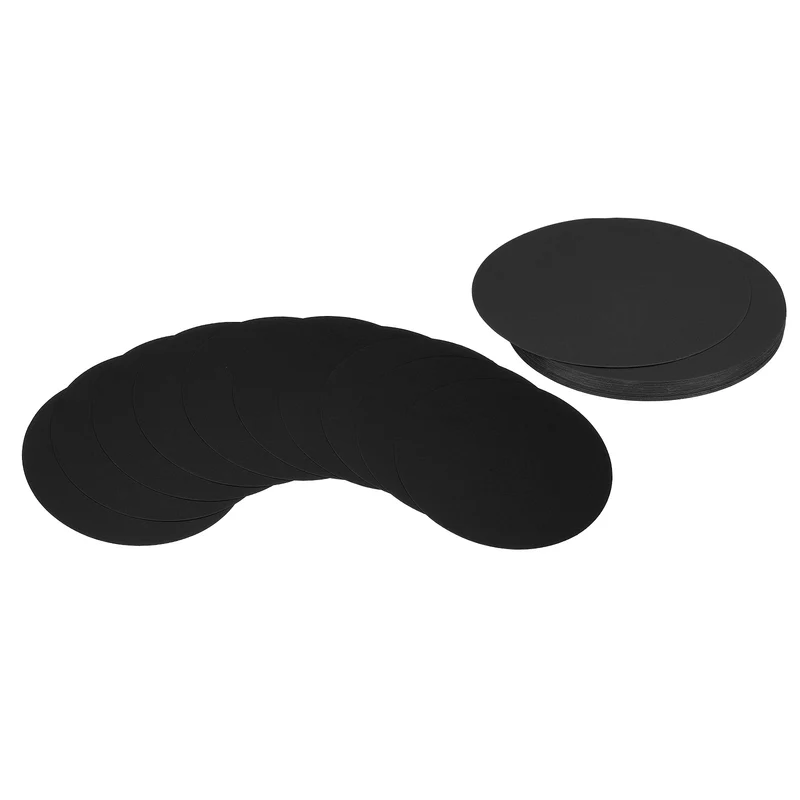 6inch Circle Card Stock, 36Pcs Round Shape Cutouts Paper, Black