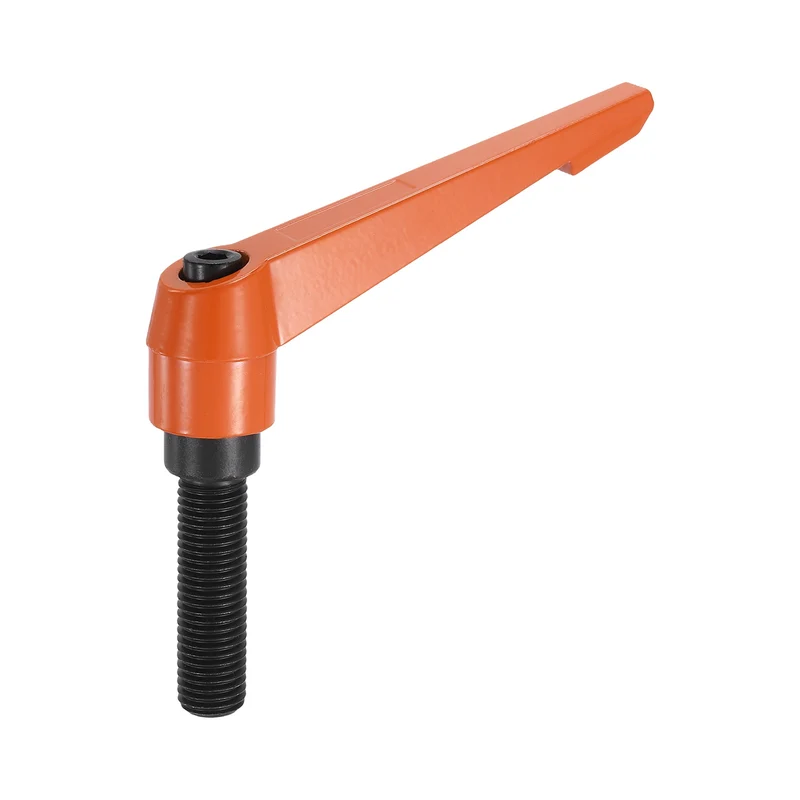 Clamping Lever Handles for Lathe, M16x63mm Male Thread Orange