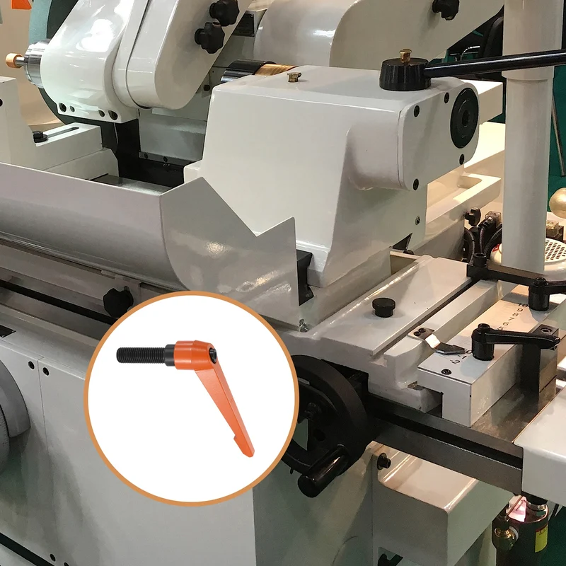 Clamping Lever Handles for Lathe, M16x50mm Male Thread Orange 4Pcs