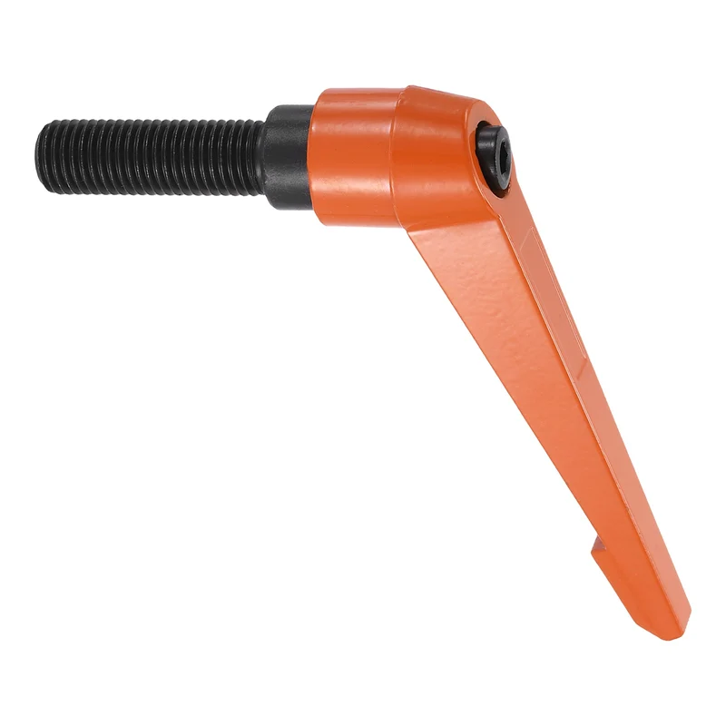 Clamping Lever Handles for Lathe, M16x50mm Male Thread Orange