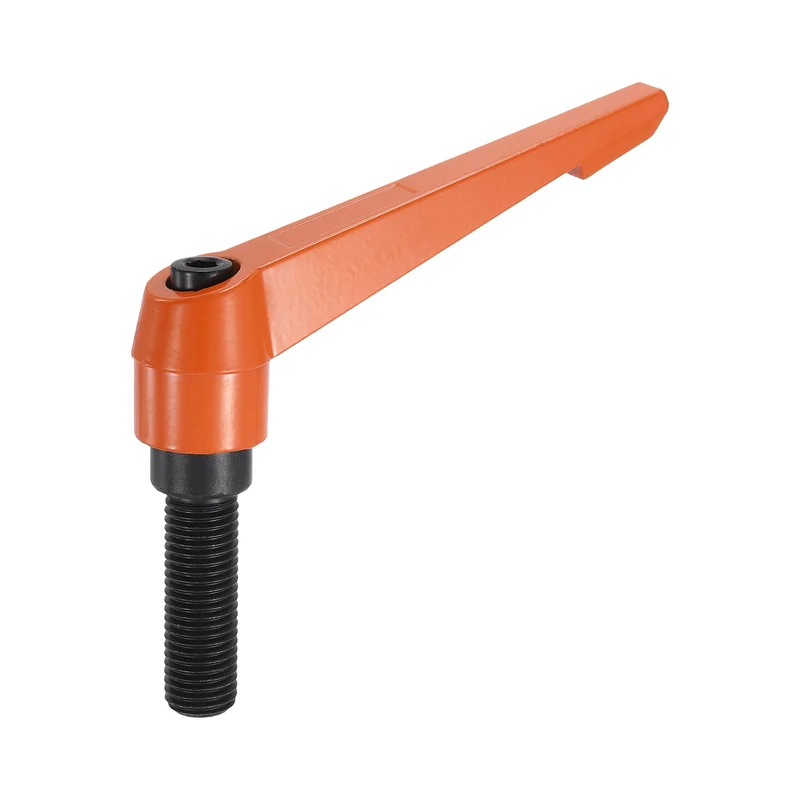 Clamping Lever Handles for Lathe, M16x50mm Male Thread Orange