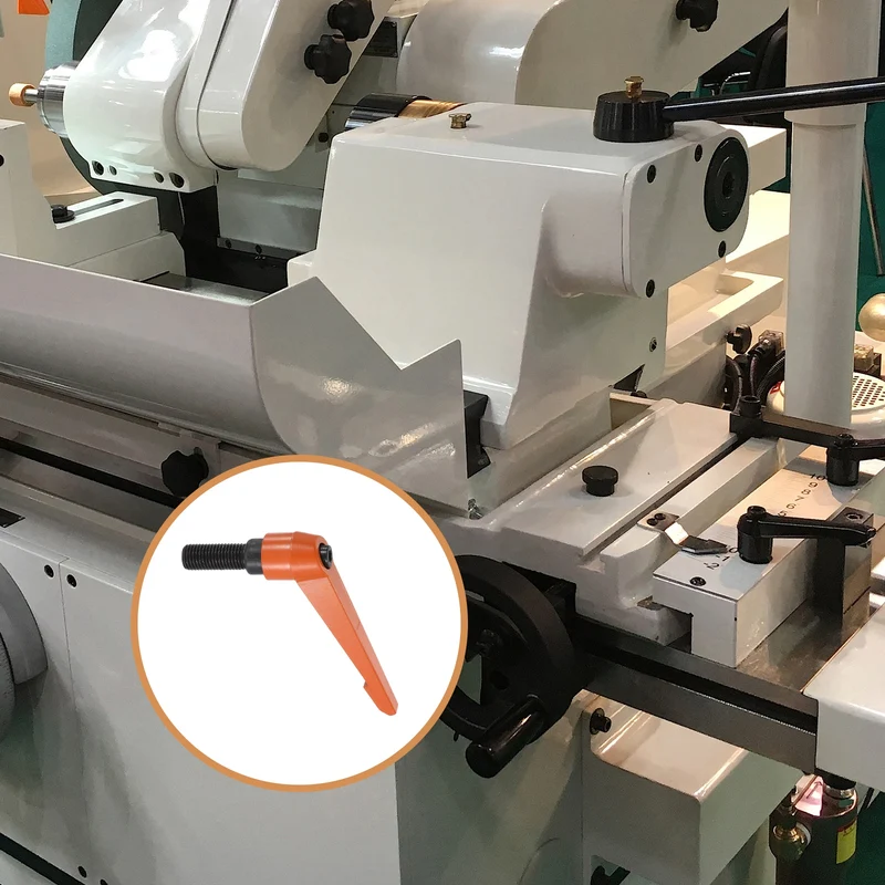 Clamping Lever Handles for Lathe, M16x40mm Male Thread Orange 2Pcs