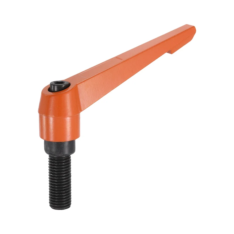 Clamping Lever Handles for Lathe, M16x40mm Male Thread Orange