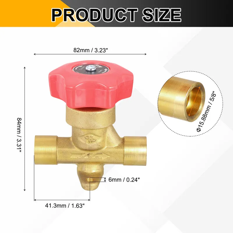 5/8 Inch Flare Gas Valve Forged Brass One-way Hand Valve