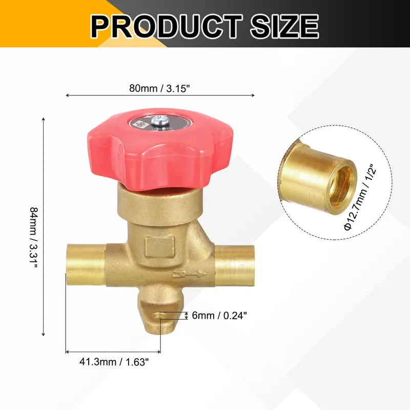 1/2 Inch Flare Gas Valve Forged Brass One-way Hand Valve