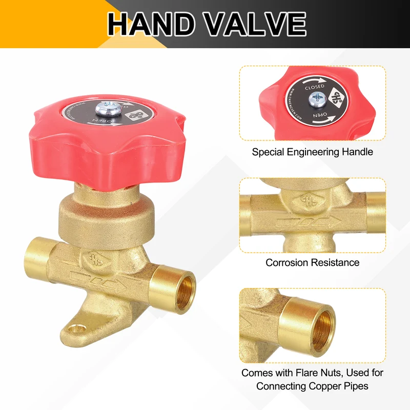 3/8 Inch Flare Gas Valve Forged Brass One-way Hand Valve
