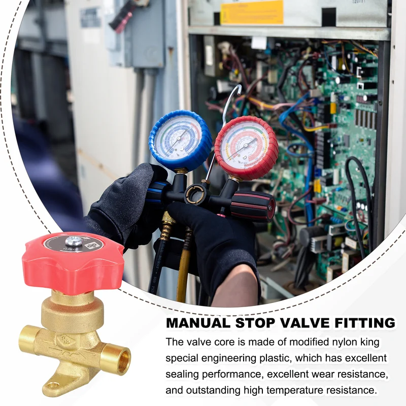 3/8 Inch Flare Gas Valve Forged Brass One-way Hand Valve