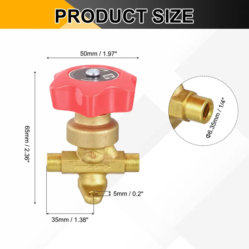 1/4 Inch Flare Gas Valve Forged Brass One-way Hand Valve