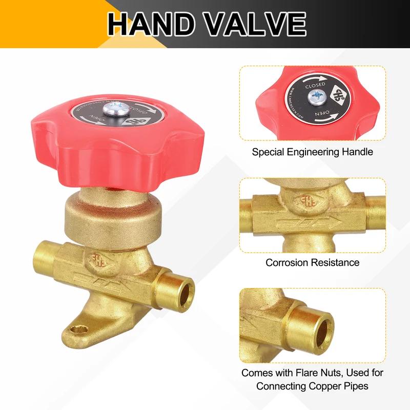 1/4 Inch Flare Gas Valve Forged Brass One-way Hand Valve