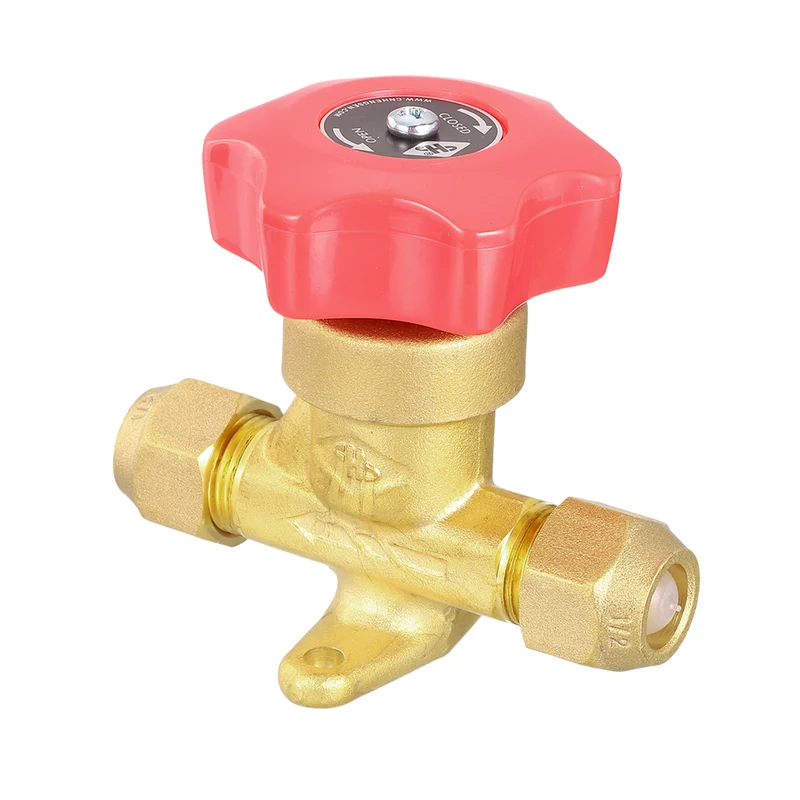 1/2 Inch Flare x 1/2 Inch Flare SAE Gas Valve Forged Brass One-way Hand Valve