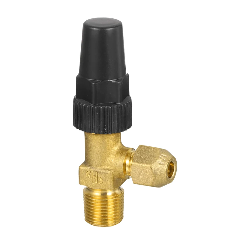 1/4" Flare x 3/8" NPT Male Angle Stop Valve Brass Right Angle Valves Fitting