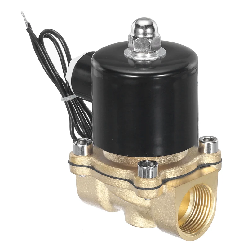 Brass Electric Solenoid Valve 3/4" NPT 110V AC Air Valve Closed Water Gas Diesel