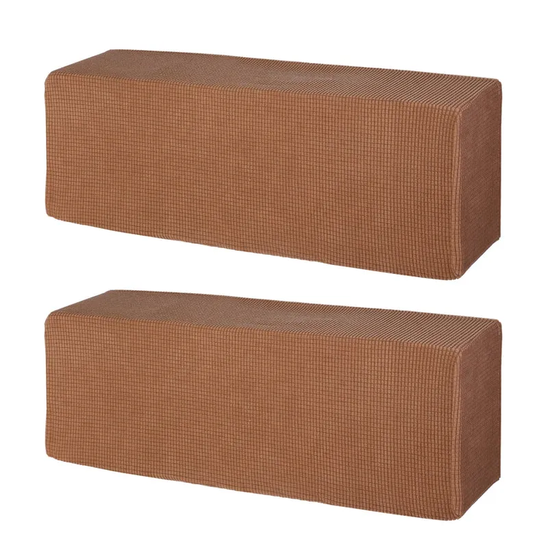 37" Air Conditioner Cover, 2 Pack Indoor AC Cover Knitted Dust Covers, Brown