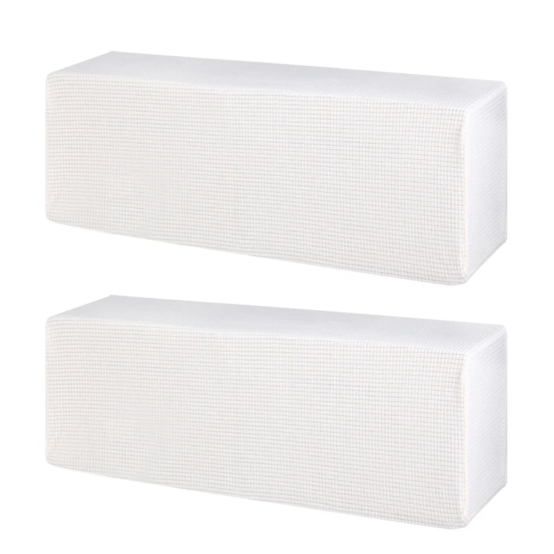 37" Air Conditioner Cover, 2 Pack Indoor AC Cover Knitted Dust Covers, Beige