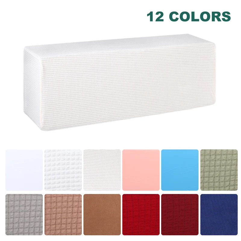 37" Air Conditioner Cover, 2 Pack Indoor AC Cover Knitted Dust Covers, Beige