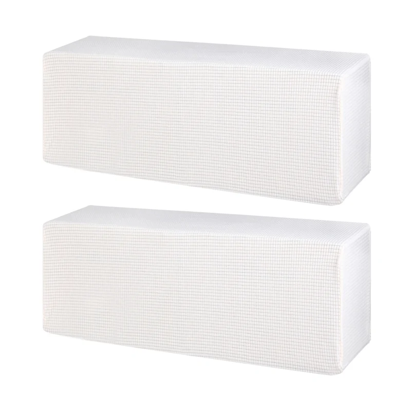 33.9" Air Conditioner Cover, 2 Pack Indoor AC Cover Knitted Dust Covers, Beige