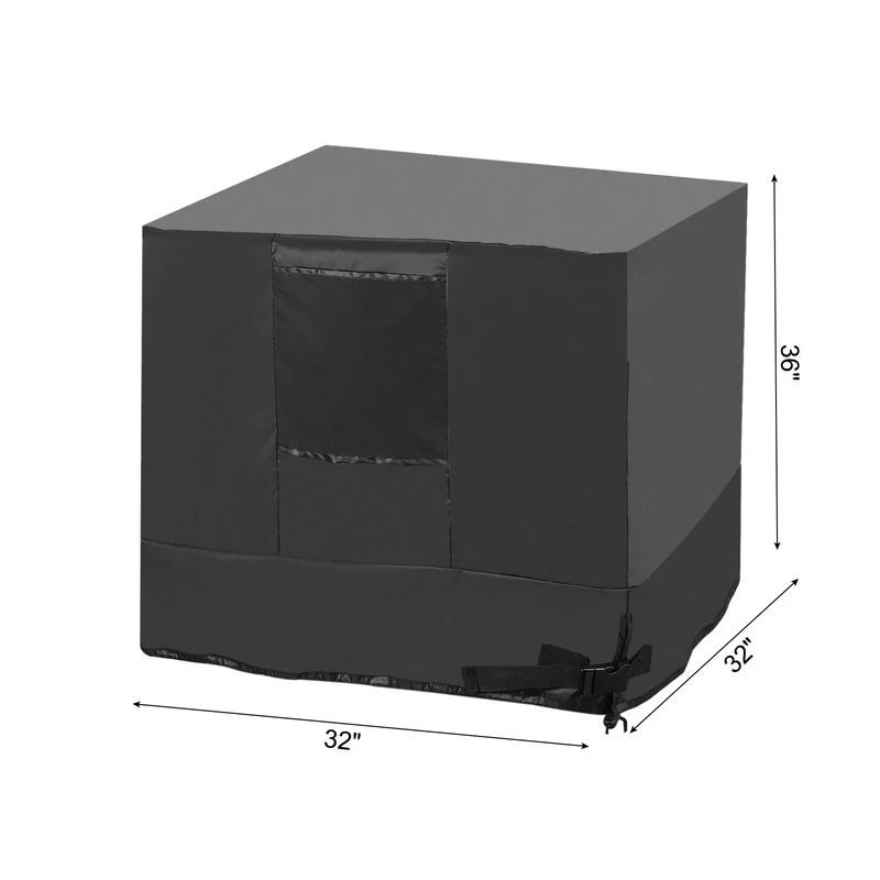 Air Conditioner Cover, 32x32x36" Outdoor AC Unit Covers AC Cover, Black
