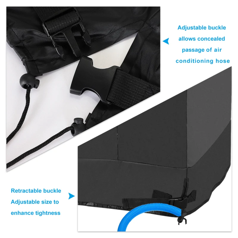 Air Conditioner Cover, 38x38x40" Outdoor AC Unit Covers AC Cover, Black