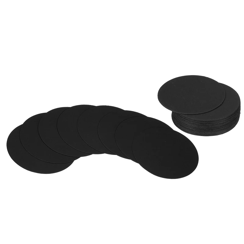2inch Circle Card Stock, 36Pcs Round Shape Cutouts Paper, Black