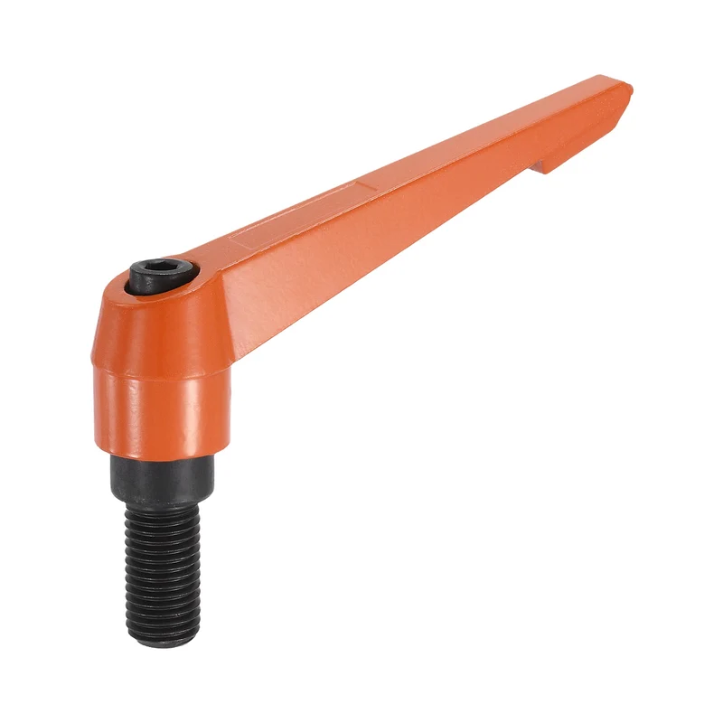 Clamping Lever Handles for Lathe, M16x32mm Male Thread Orange