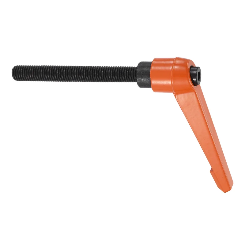 Clamping Lever Handles for Lathe, M12x100mm Male Thread Orange
