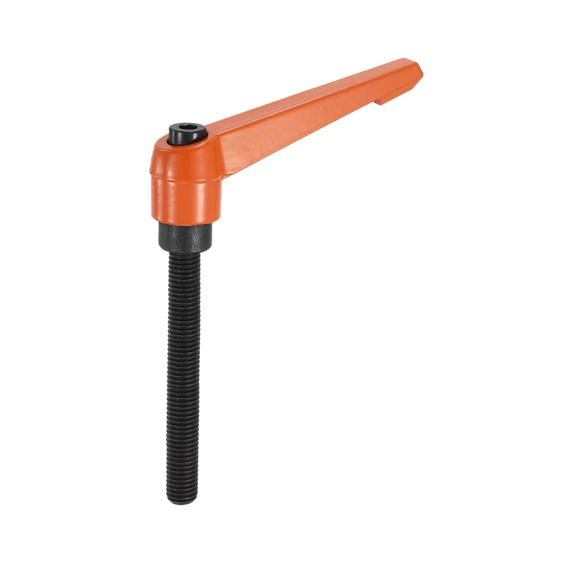 Clamping Lever Handles for Lathe, M12x100mm Male Thread Orange