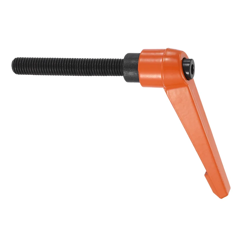 Clamping Lever Handles for Lathe, M12x80mm Male Thread Orange