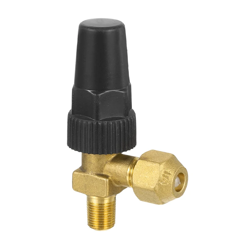 1/4" Flare x 1/8" NPT Male Angle Stop Valve Brass Right Angle Valve Fitting
