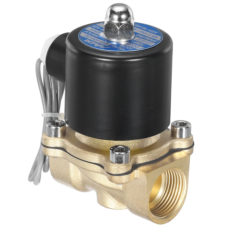 Brass Electric Solenoid Valve 3/4" NPT 24V DC Air Valve Closed Water Gas Diesel