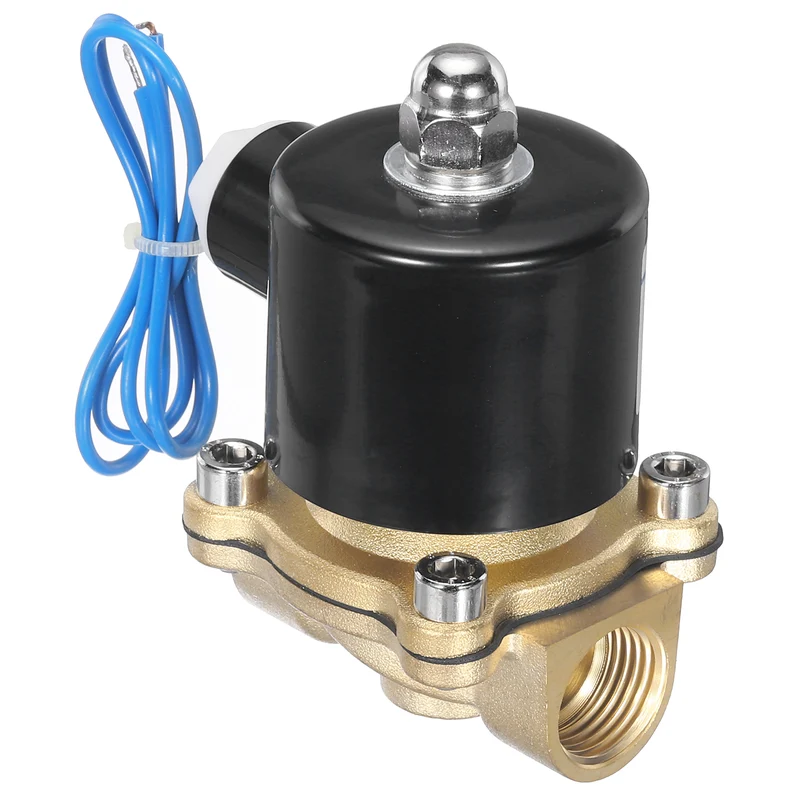 Brass Electric Solenoid Valve 1/2" NPT 12V DC Air Valve Closed Water Gas Diesel