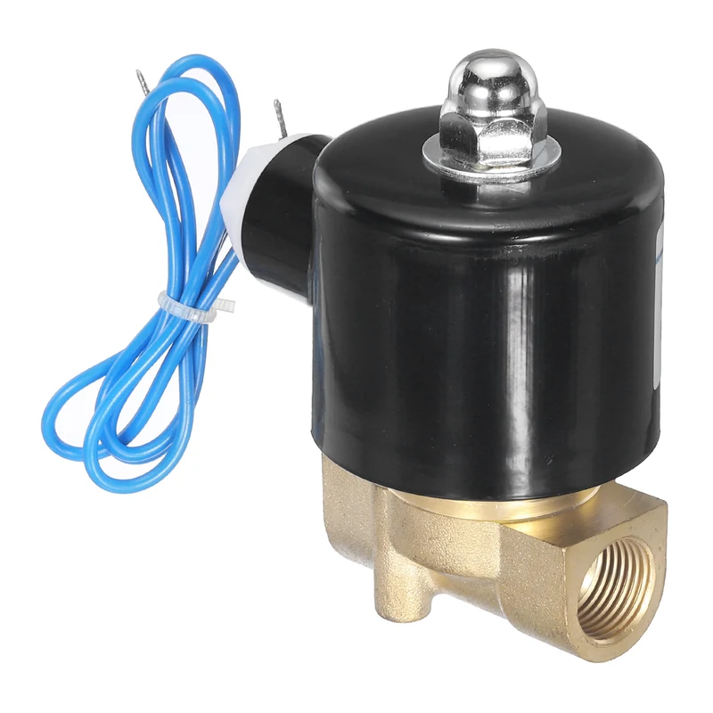 Brass Electric Solenoid Valve 3/8" NPT 12V DC Air Valve Closed Water Gas Diesel