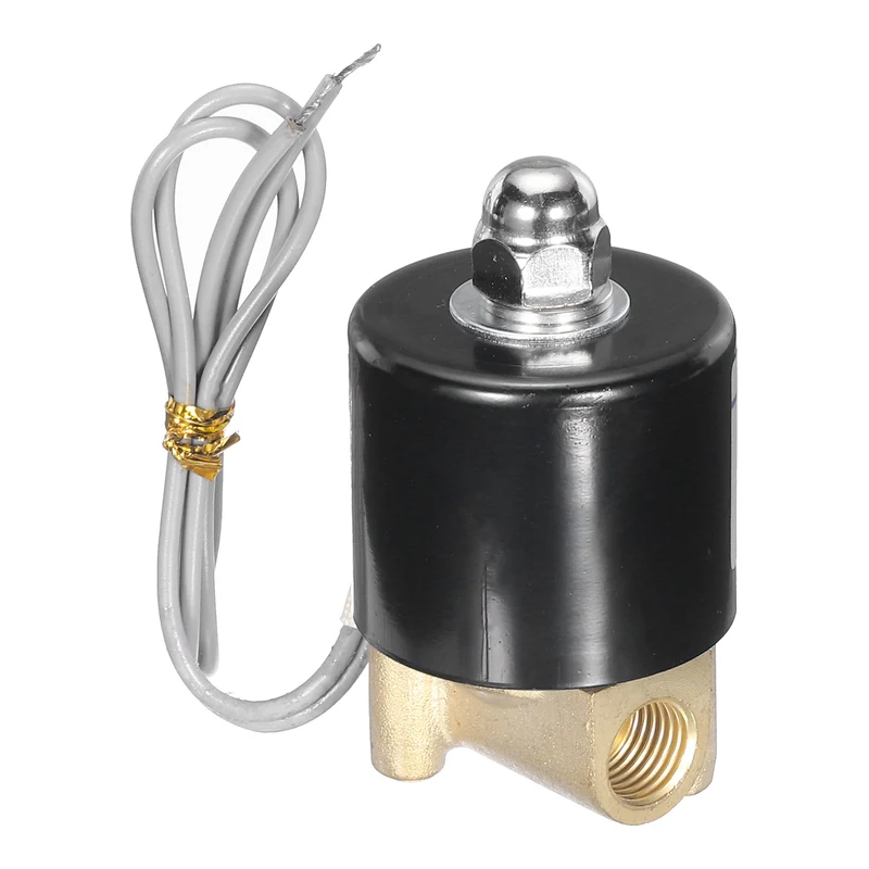 Brass Electric Solenoid Valve 1/4" NPT 12V DC Air Valve Closed Water Gas Diesel