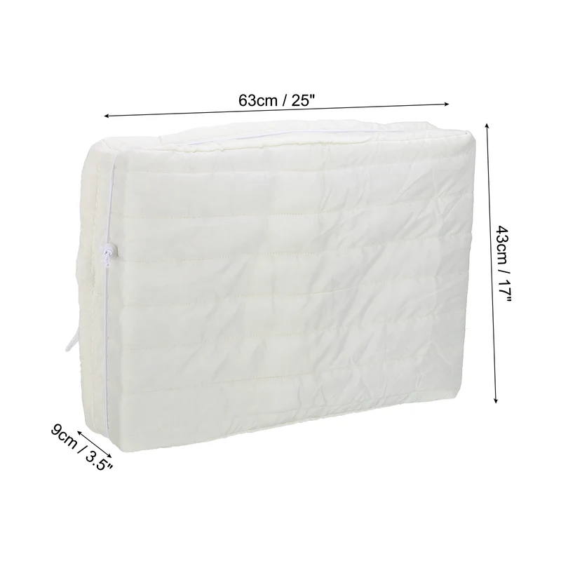 Indoor Air Conditioner Cover, 25x17x3.5" AC Unit Cover Double Insulation White
