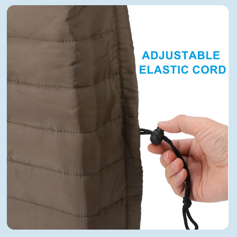 Indoor Air Conditioner Cover, 25x17x3.5" AC Unit Cover Double Insulation Brown