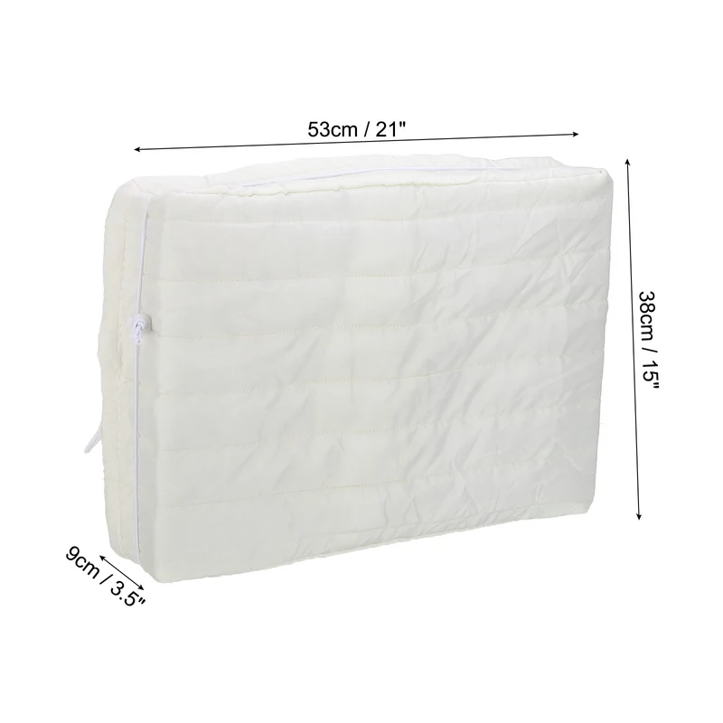 Indoor Air Conditioner Cover, 21x15x3.5" AC Unit Cover Double Insulation White