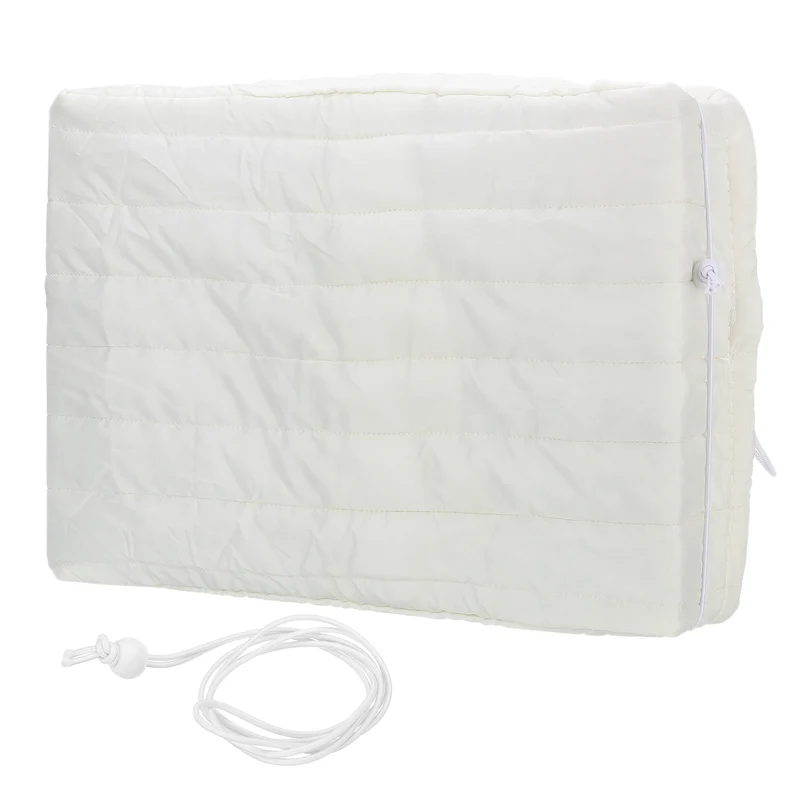 Indoor Air Conditioner Cover, 28x20x3.5" AC Unit Cover Double Insulation White