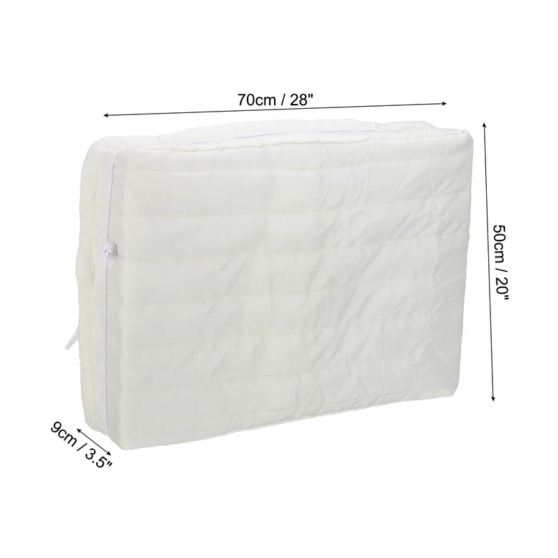 Indoor Air Conditioner Cover, 28x20x3.5" AC Unit Cover Double Insulation White