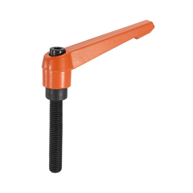 Clamping Lever Handles for Lathe, M12x70mm Male Thread Orange