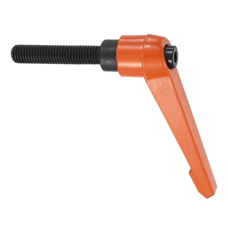 Clamping Lever Handles for Lathe, M12x60mm Male Thread Orange