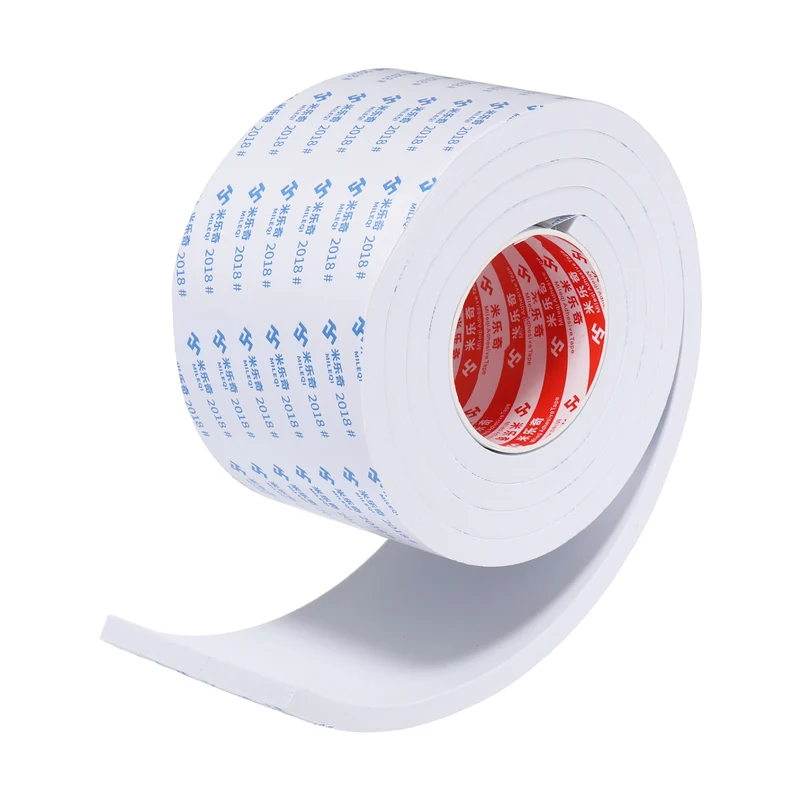 Foam Tape 100mm W x 10mm t x 2M Weather Stripping White for Door Window