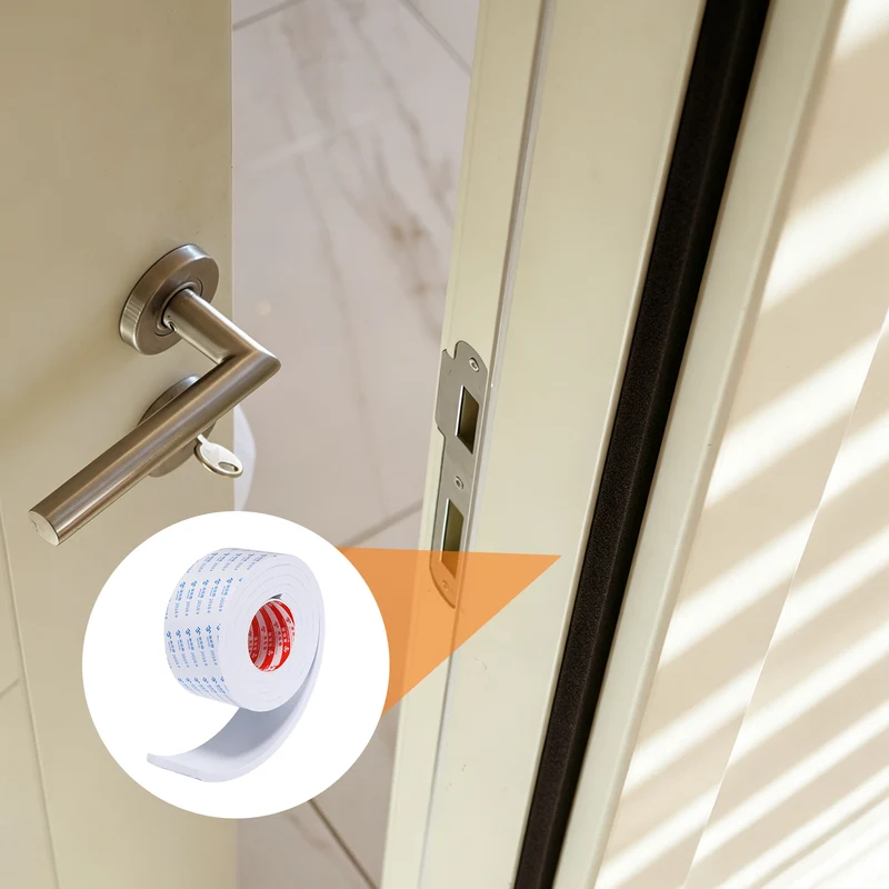 2pcs Foam Tape 80mm W x 10mm t x 2M Weather Stripping White for Door Window