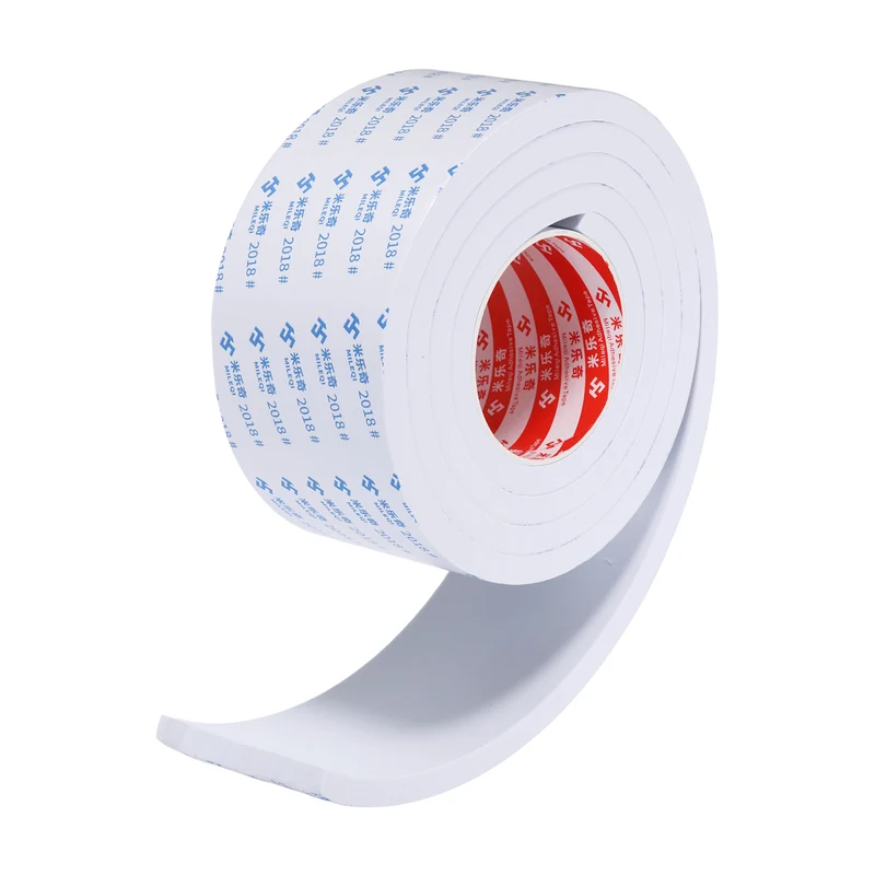 Foam Tape 80mm W x 10mm t x 2M Weather Stripping White for Door Window
